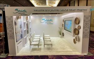 Saudi Tourism Authority 12x12 Exhibit at Virtuoso Travel Week 2023 in Las Vegas, Nevada